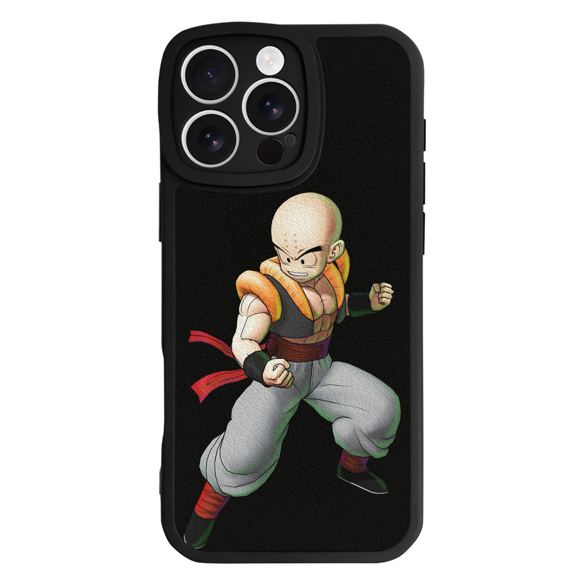 （画像用） ドラゴンボール クリリン DRAGON BALL krillin 【iPhone 16シリーズ対応】シリコンスマホケース（レザー調） 材質：シリコン